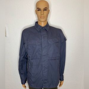 🆕 G-Star Raw Mysterious Overshirt Canvas Compact Bitt Jacket Men’s Size M
